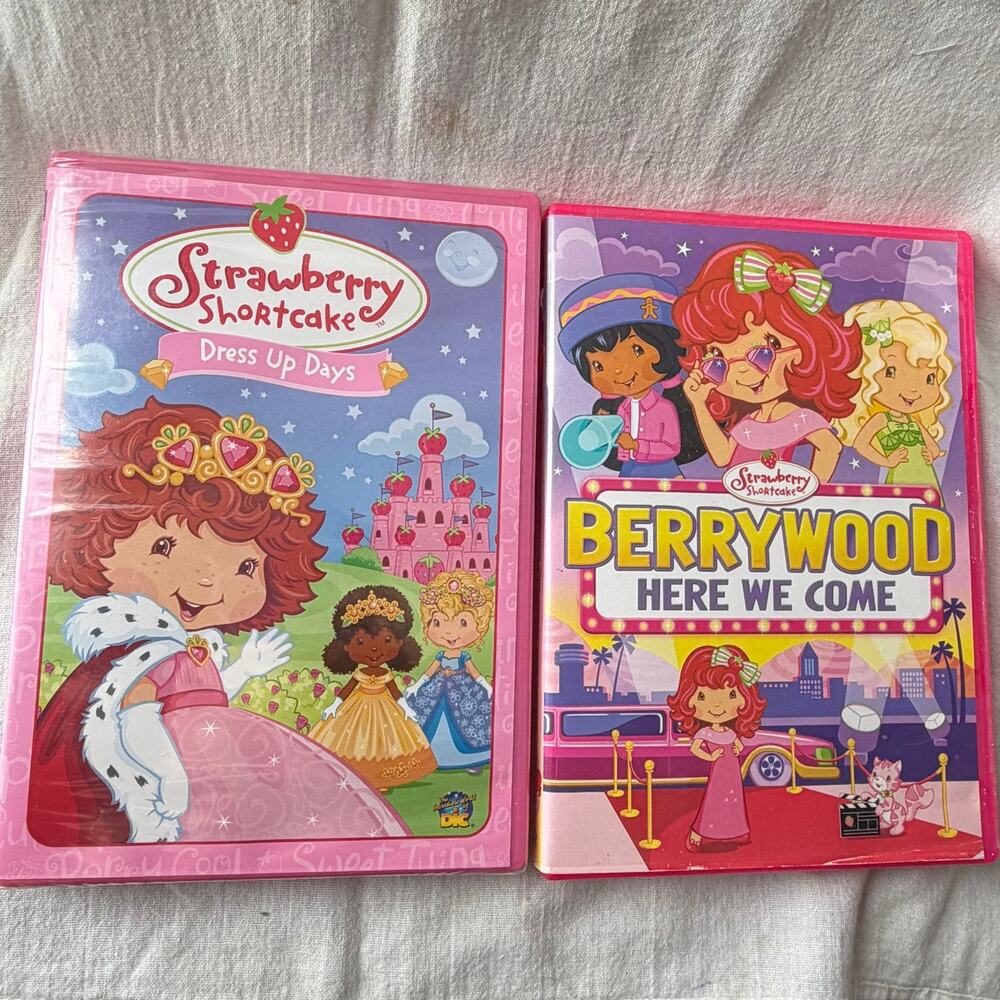 Strawberry Shortcake DVD Lot 2000s Dress Up Days Berrywood Here We Come Kids